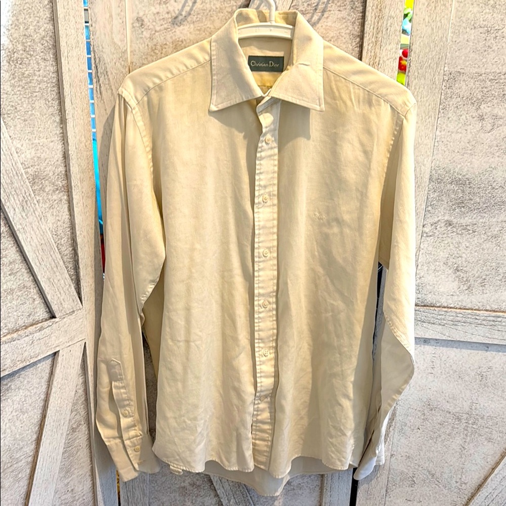 Dior Beige Men's Dress Shirt